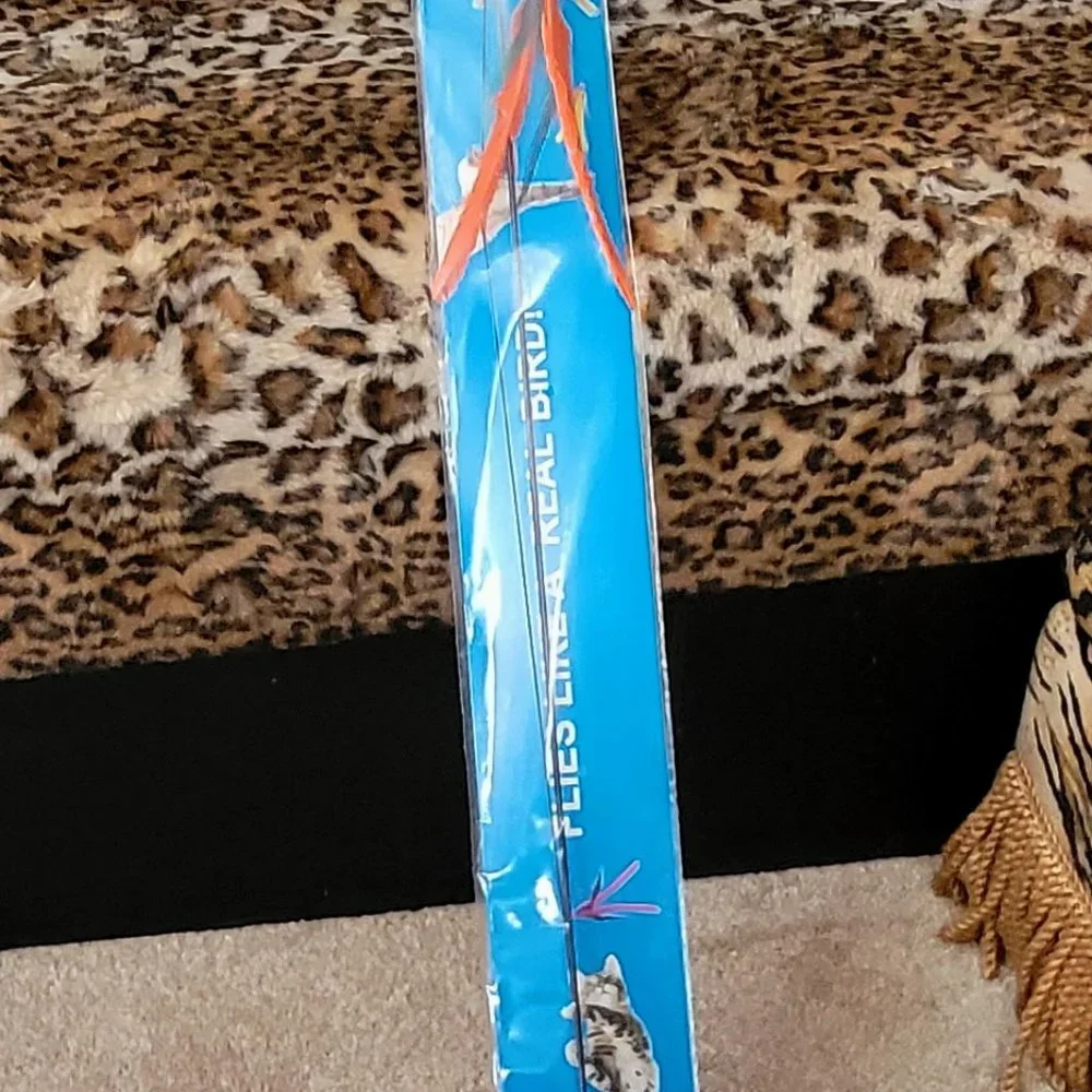 Cat Toy Da-Bird Feather Wand Interaction 36 in.... Cats Love These!!.. Bran New!